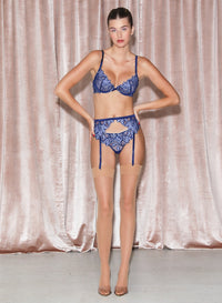 Lily Embroidery Plunge Demi Bra