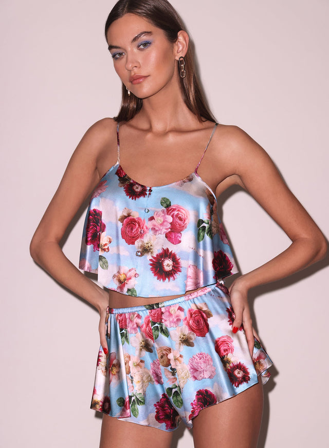 Dreamy floral print - Luxe Flutter Cami | Fleur du Mal - DEMO