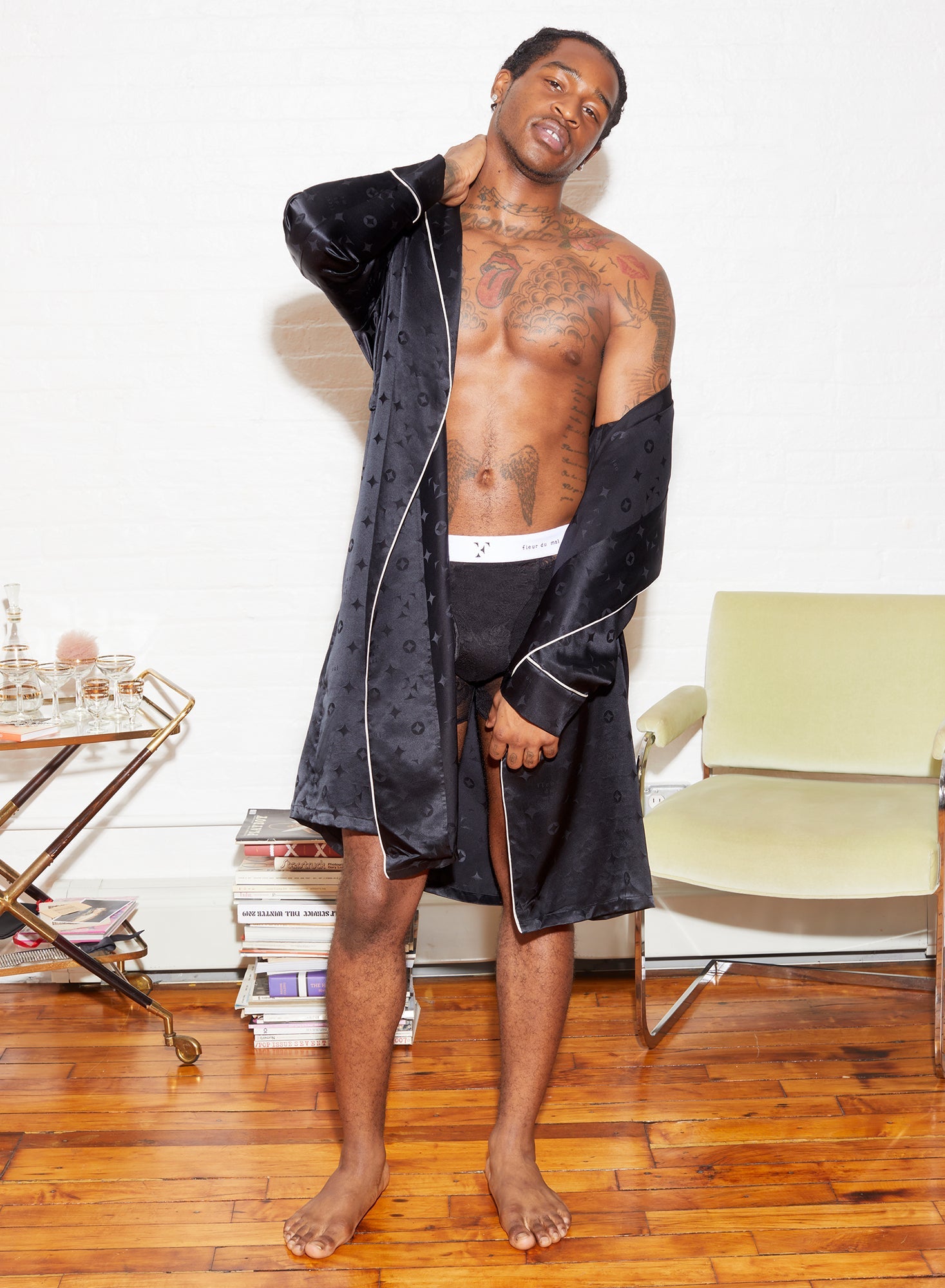 Silk Jacquard Robe