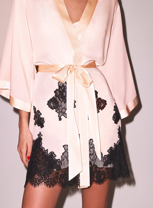 Honey peach - Juliet Lace Robe | Fleur du Mal - DEMO