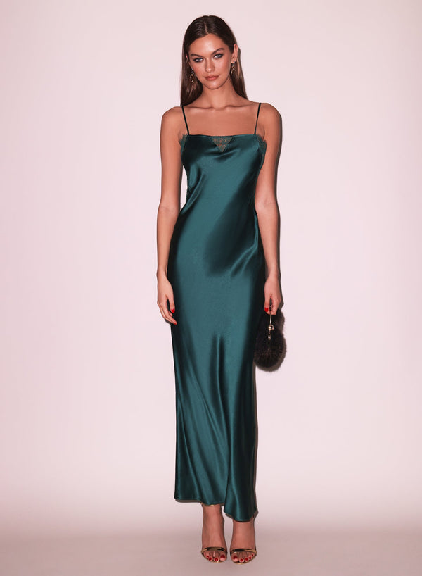 Evergreen - Juliet Lace Back Dress | Fleur du Mal - DEMO