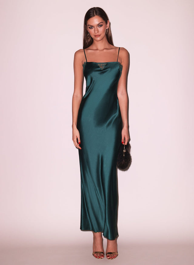 Evergreen - Juliet Lace Back Dress | Fleur du Mal - DEMO