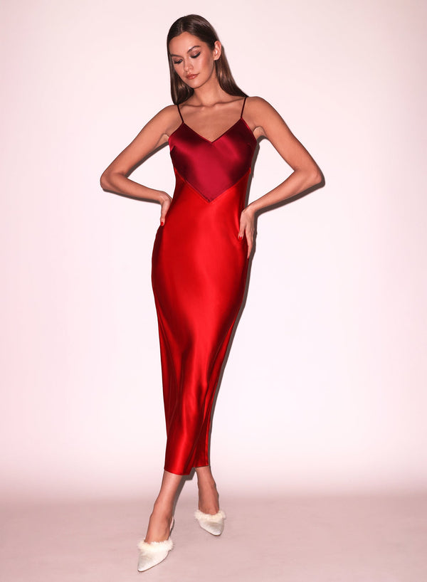 Rouge - Scarlet Slip Dress | Fleur du Mal - DEMO