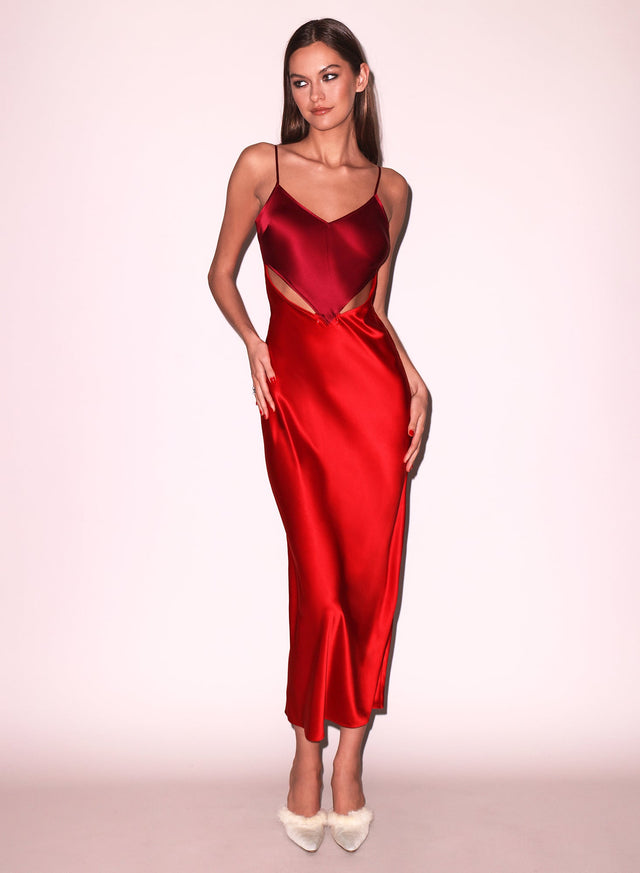 Rouge - Scarlet Slip Dress | Fleur du Mal - DEMO