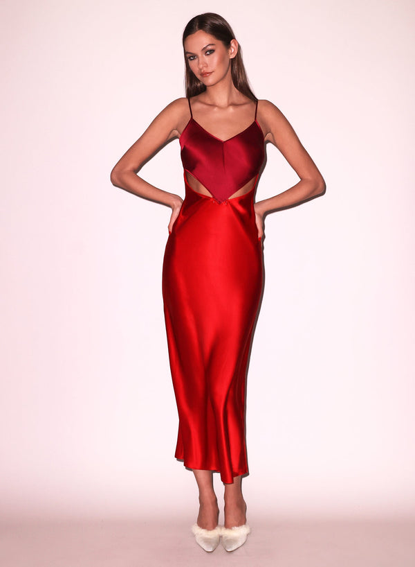 Rouge - Scarlet Slip Dress | Fleur du Mal - DEMO