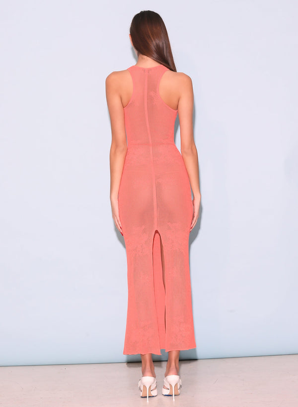 Tangerine - Lace Pointelle Maxi Dress | Fleur du Mal - DEMO
