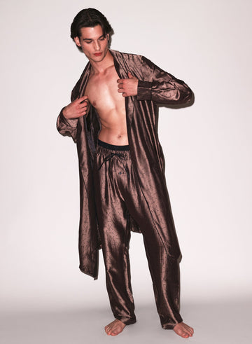Shroom - Men's Jacquard Robe | Fleur du Mal - DEMO