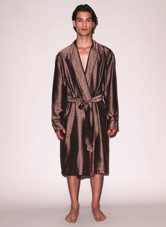 Shroom - Men&#39;s Jacquard Robe | Fleur du Mal - DEMO
