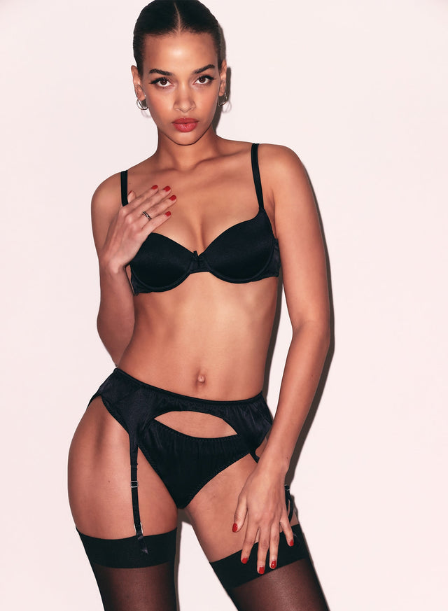 Black - Luxe Thong | Fleur du Mal - DEMO