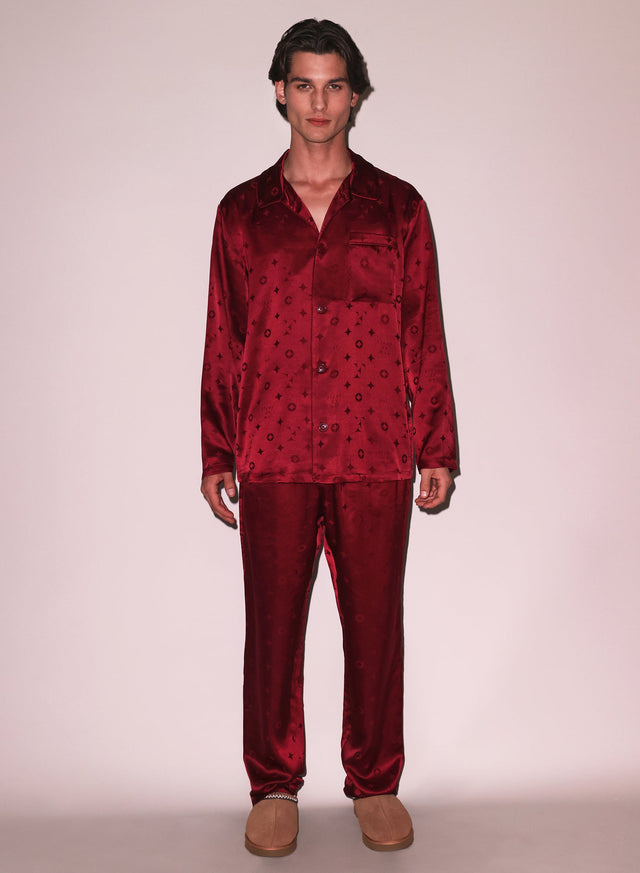 Barolo - Silk Jacquard PJ Top | Fleur du Mal - DEMO