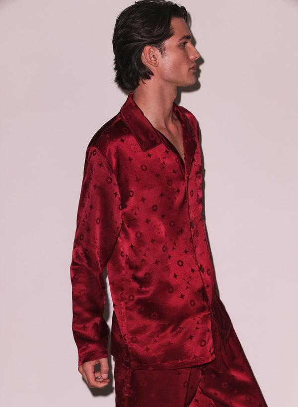 Barolo - Silk Jacquard PJ Top | Fleur du Mal - DEMO