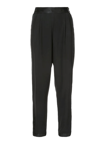 Black - Pleated Tuxedo Pant | Fleur du Mal - DEMO