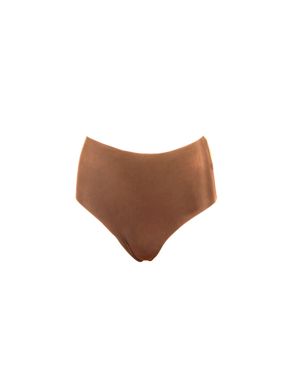 Caramel - Le Stretch Micro High Waist Brief | Fleur du Mal - DEMO