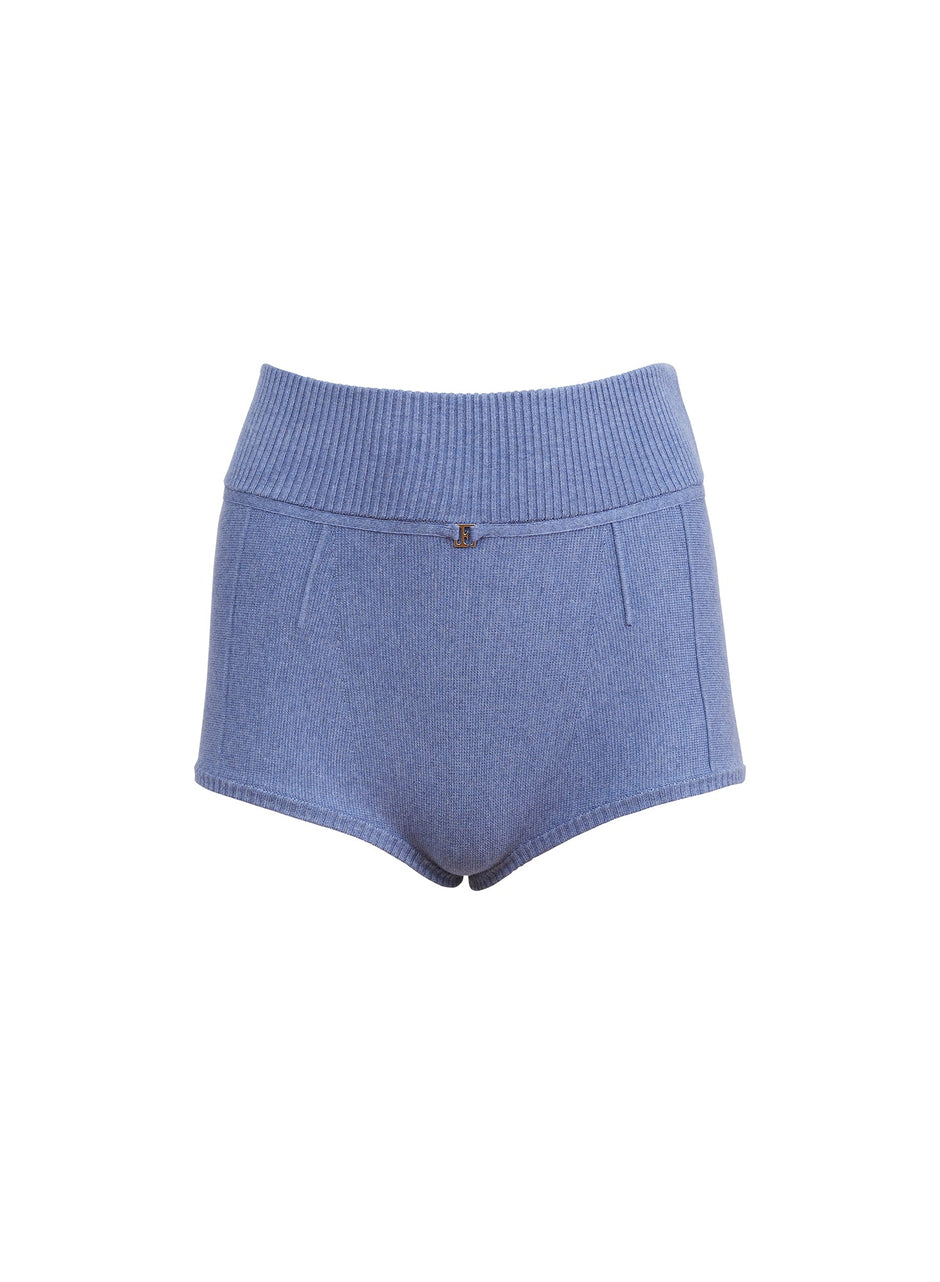 Charcoal blue - Knit Short | Fleur du Mal - DEMO