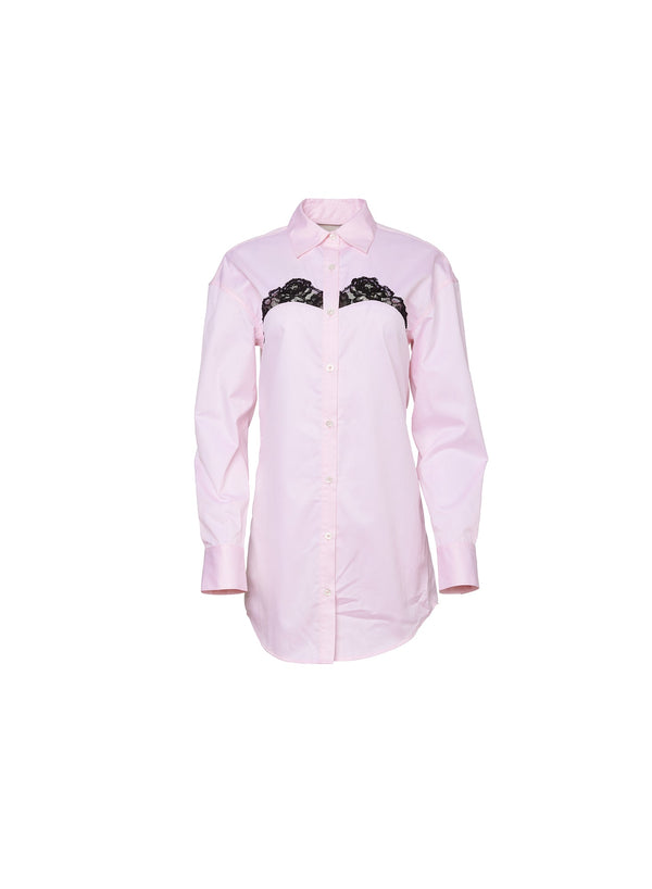 Baby pink - Poplin Shirt Dress | Fleur du Mal - DEMO