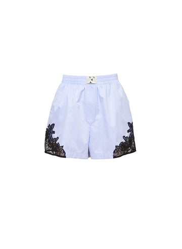 Ice blue - Poplin Boxer Short | Fleur du Mal - DEMO