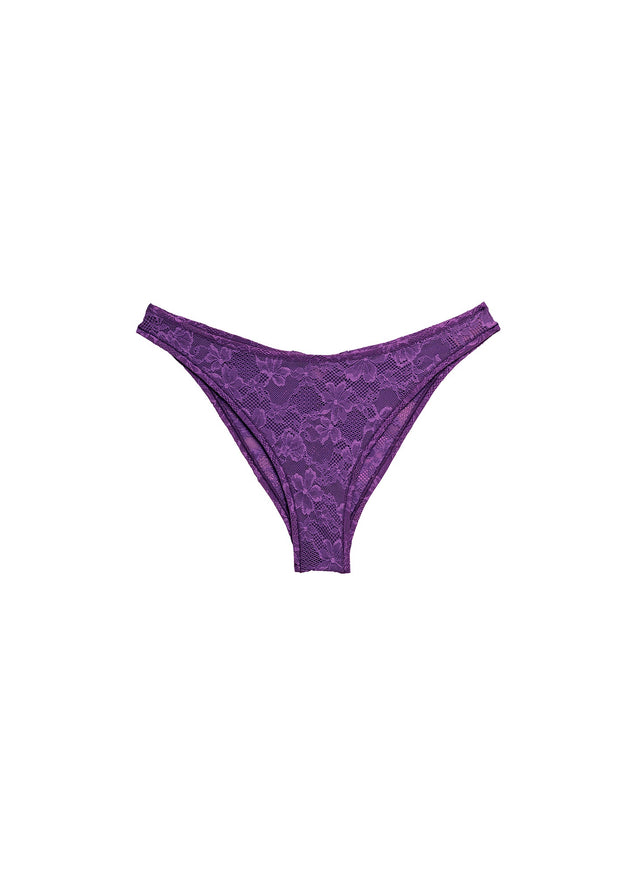 Deep purple - Le Stretch Lace Cheeky | Fleur du Mal - DEMO