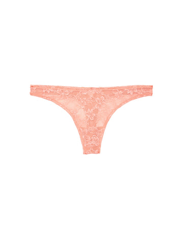 Apricot - Le Stretch Lace Thong | Fleur du Mal - DEMO