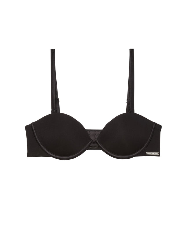 Black - Le Stretch Micro Multi-Way Bra | Fleur du Mal - DEMO