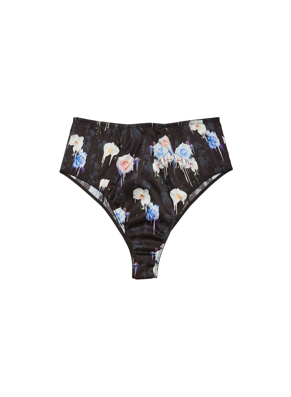 Dripping flowers - Luxe High Waist Panty | Fleur du Mal - DEMO