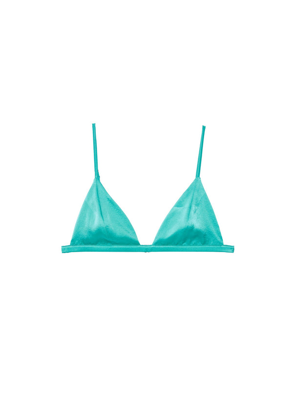 Sea glass - Luxe Triangle Bra | Fleur du Mal - DEMO