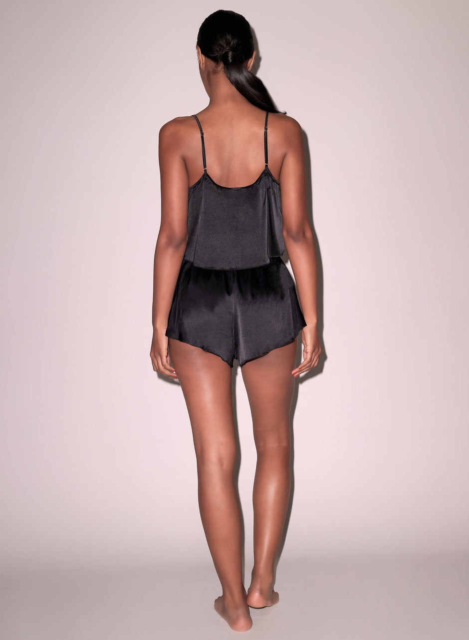 Black - Luxe Flutter Short | Fleur du Mal - DEMO