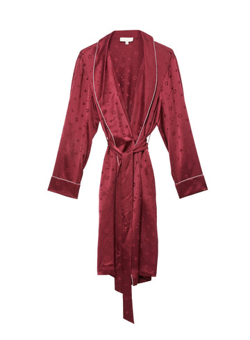 Barolo - Silk Jacquard Robe | Fleur du Mal - DEMO