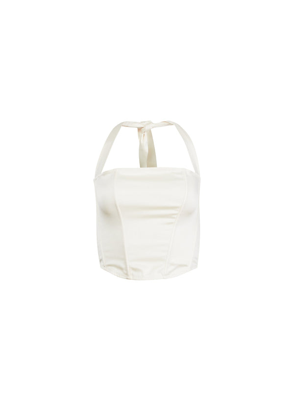 Vanilla - Satin Halter Corset Top | Fleur du Mal - DEMO