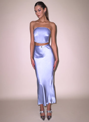 Pastel sky - Silk Corset Top | Fleur du Mal - DEMO