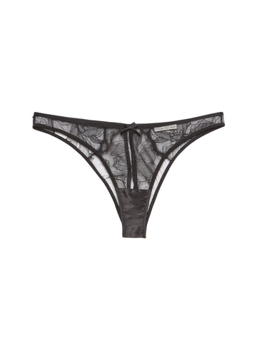 Black - Sophia Lace Ouvert Cheeky | Fleur du Mal - DEMO