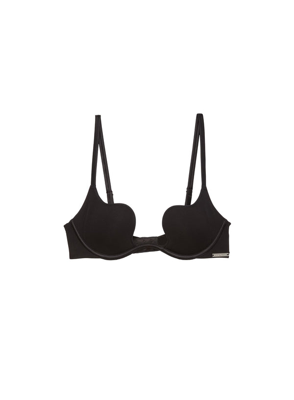 Black - Le Stretch Micro Seduce U-Plunge Bra | Fleur du Mal - DEMO