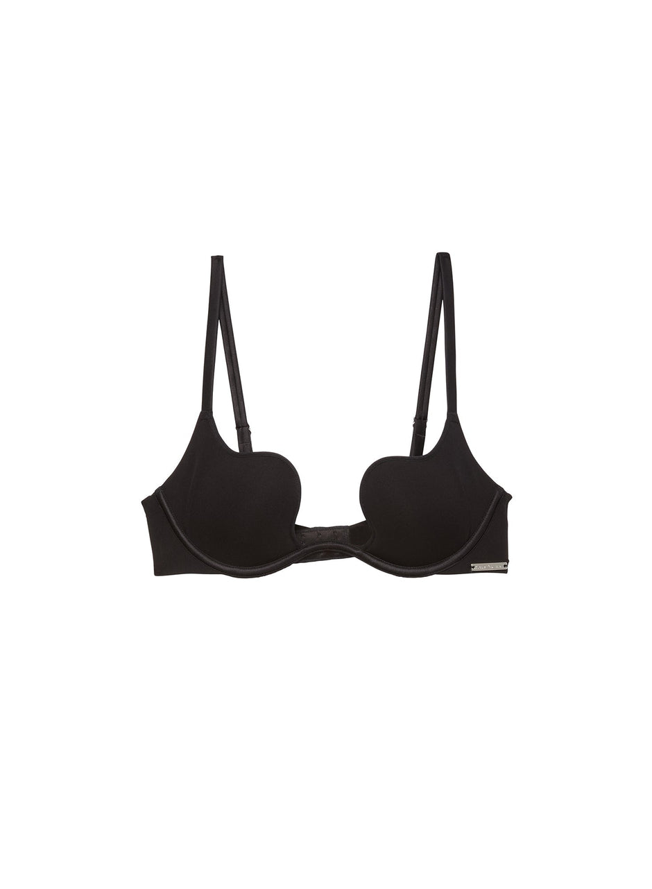 Black - Le Stretch Micro Seduce U-Plunge Bra | Fleur du Mal - DEMO