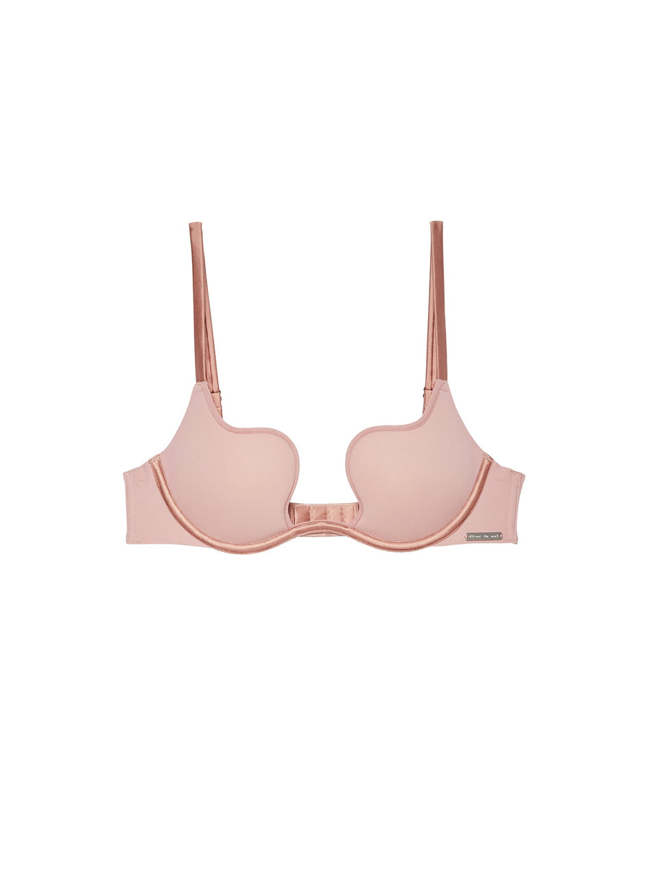 Tan - Le Stretch Micro Seduce U-Plunge Bra | Fleur du Mal - DEMO