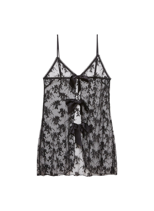 Black - Untie Me Nightie | Fleur du Mal - DEMO