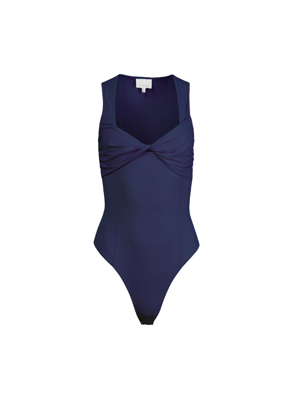 Night sky - Sleek Jersey Knot Bodysuit | Fleur du Mal - DEMO