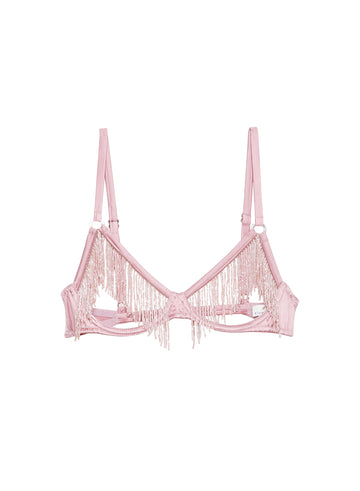 Rosebud - Beaded Fringe Ouvert Bra | Fleur du Mal - DEMO