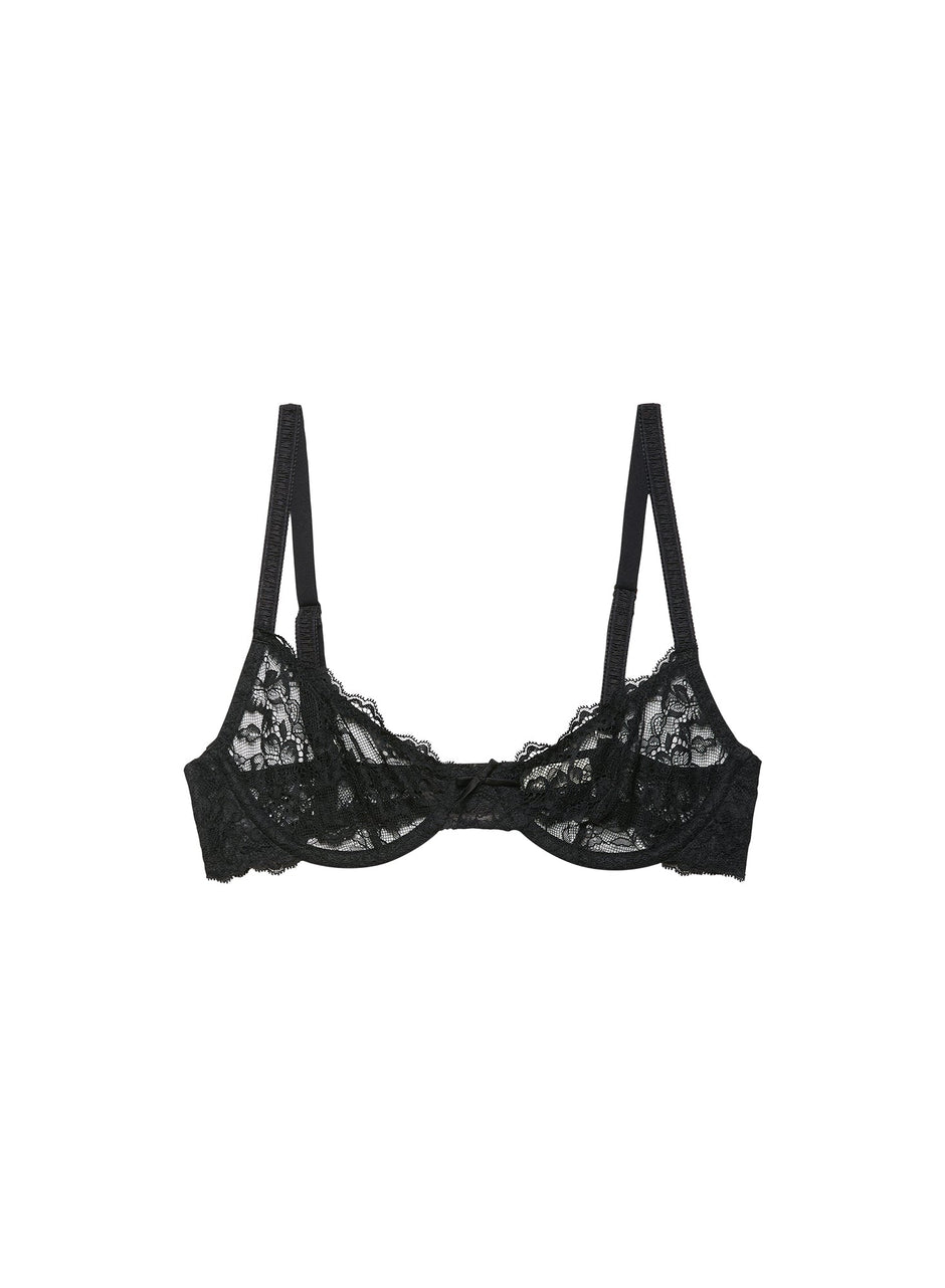 Black - Bianca Lace Bra | Fleur du Mal - DEMO