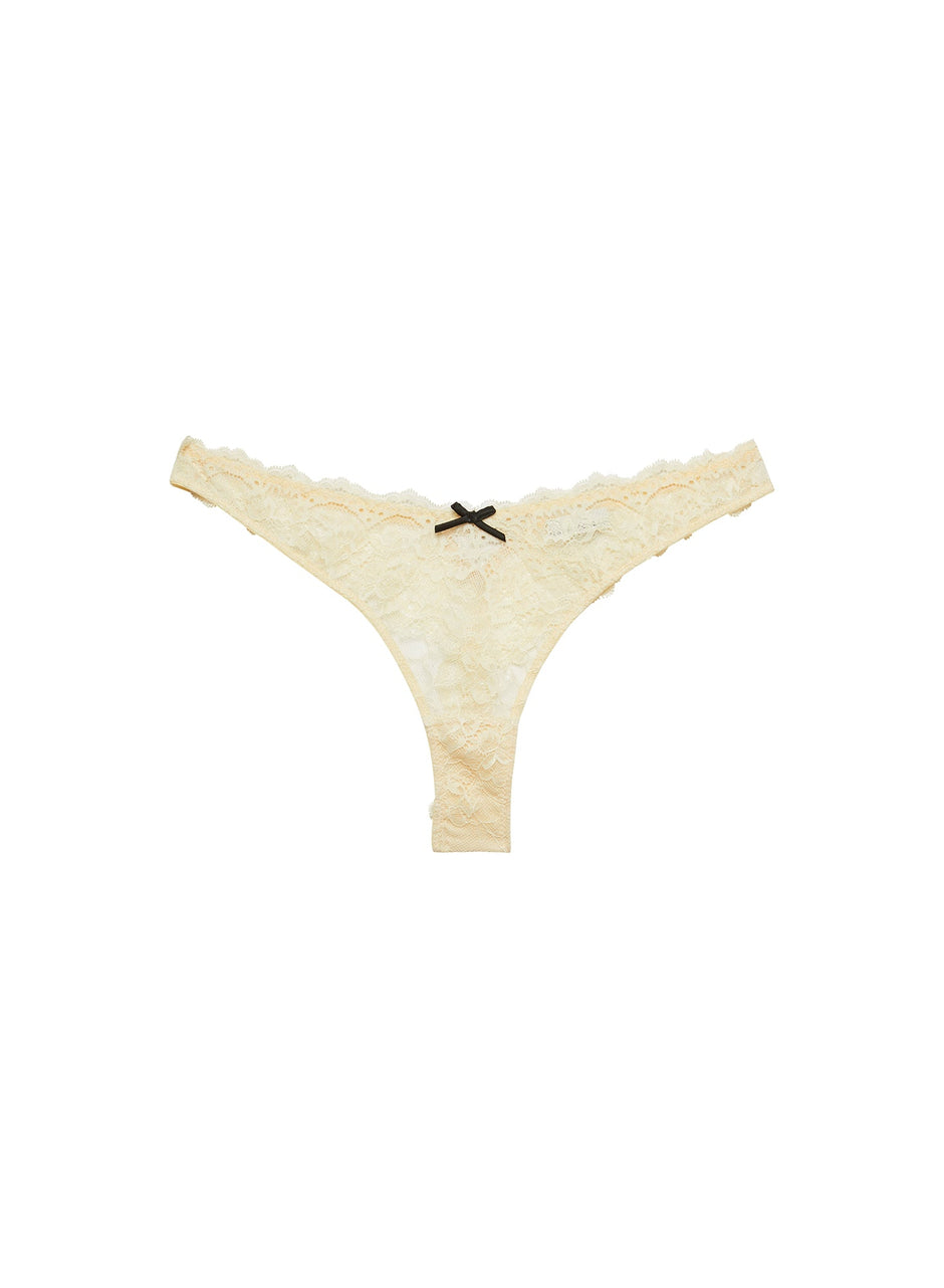 Buttercup - Bianca Lace Thong | Fleur du Mal - DEMO