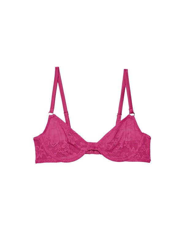 Big spender - Le Stretch Lace Demi Bra | Fleur du Mal - DEMO