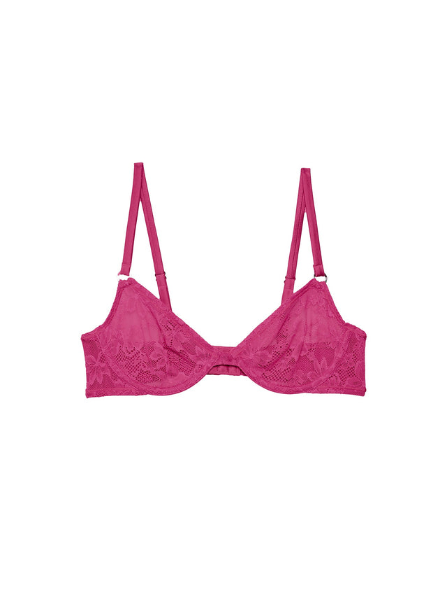 Big spender - Le Stretch Lace Demi Bra | Fleur du Mal - DEMO