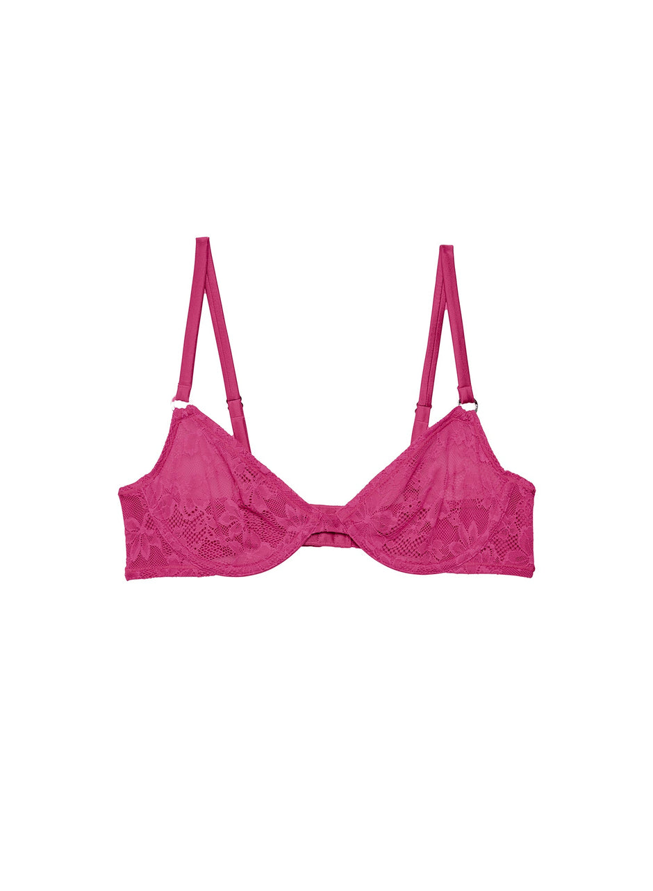 Big spender - Le Stretch Lace Demi Bra | Fleur du Mal - DEMO