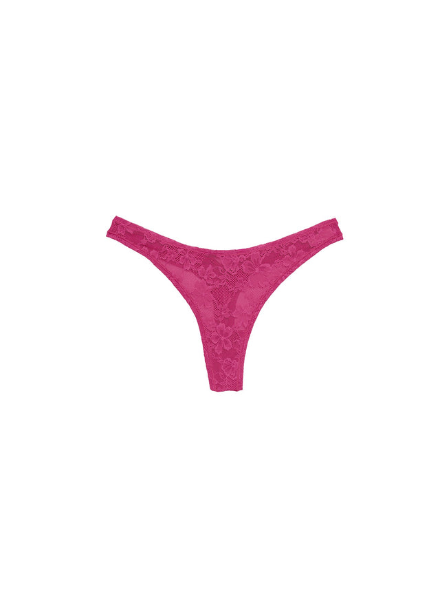 Big spender - Le Stretch Lace Thong | Fleur du Mal - DEMO