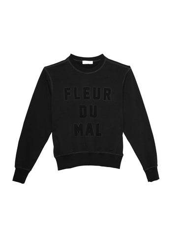 Black - Unisex Logo Sweatshirt | Fleur du Mal - DEMO