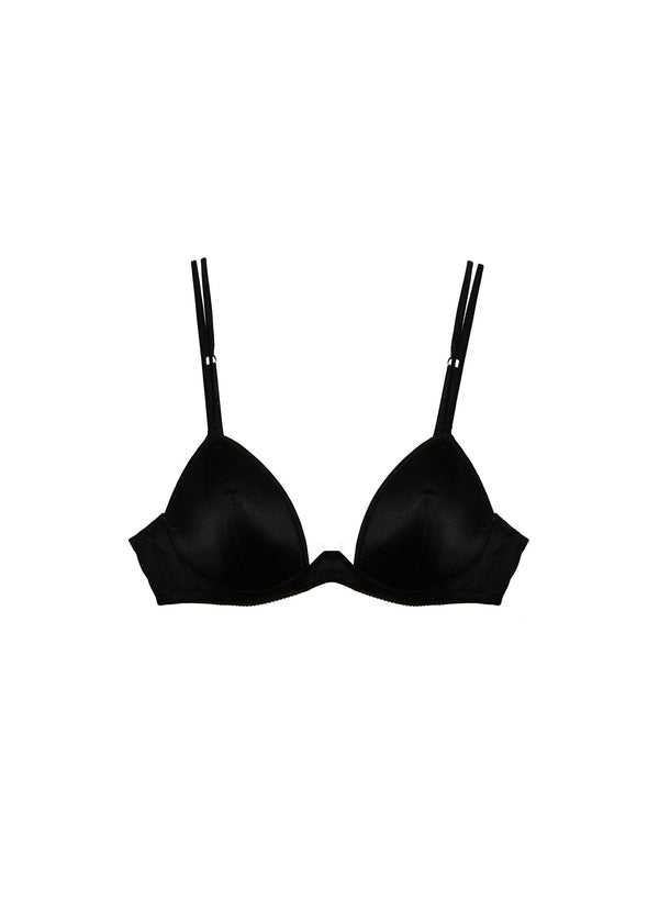 Black - Luxe Plunge Bra | Fleur du Mal - DEMO