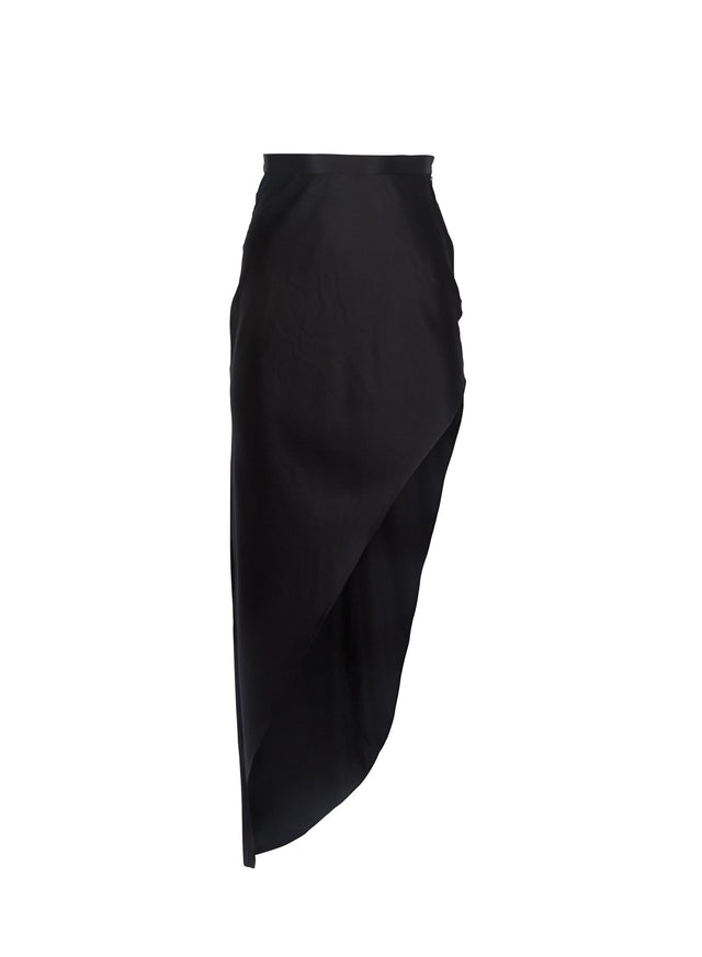 Black - High Slit Skirt | Fleur du Mal - DEMO