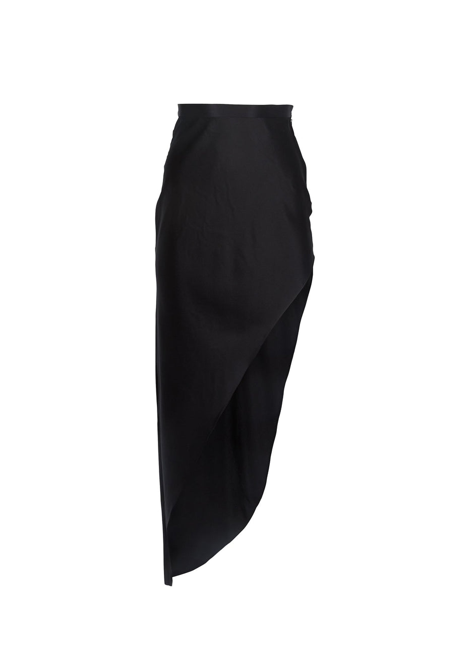 Black - High Slit Skirt | Fleur du Mal - DEMO