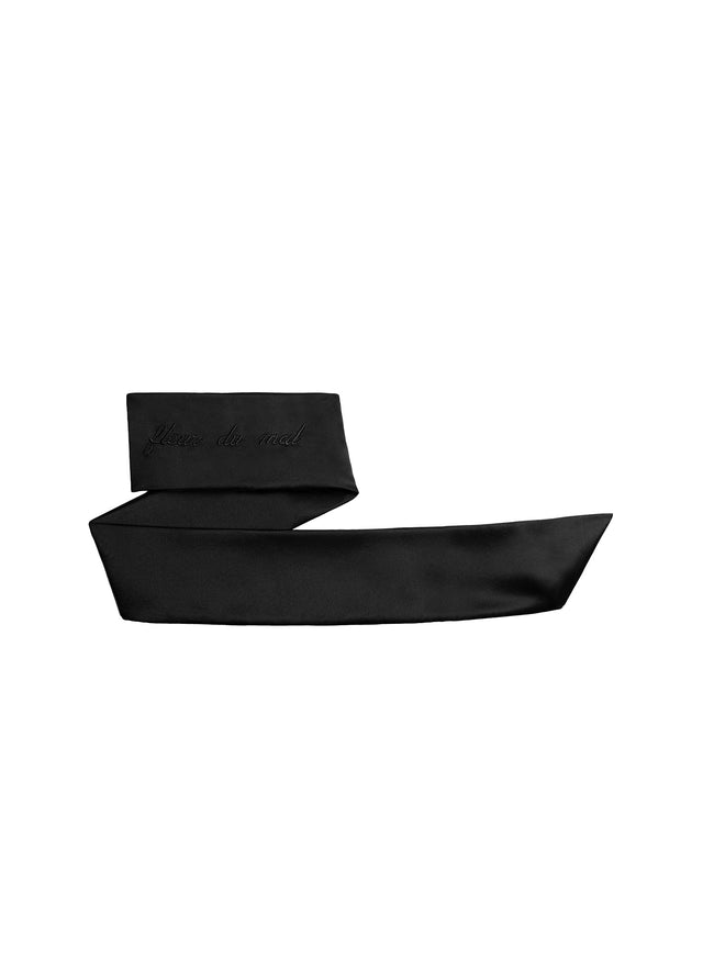 Black - Fleur du Mal Silk Blindfold | Fleur du Mal - DEMO