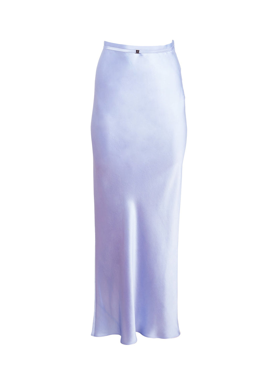 Pastel sky - Silk Bias Skirt | Fleur du Mal - DEMO