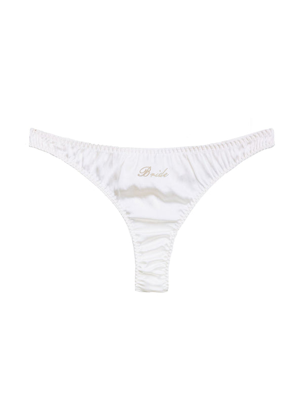 Ivory - Bridal Luxe Thong | Fleur du Mal - DEMO
