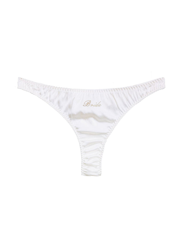 Ivory - Bridal Luxe Thong | Fleur du Mal - DEMO